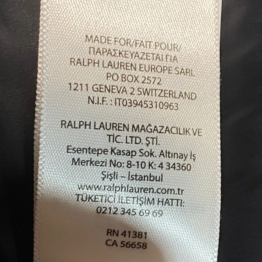 Polo Ralph Lauren Goose Down Puffer Vest Full Zip Quilted Black Pony Men Size XL